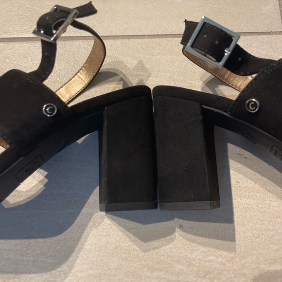 Sam Edelman Circus Olivia faux suede black block heels - Picture 5 of 7